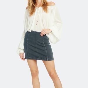 NWT Free People Modern Femme Denim Skirt